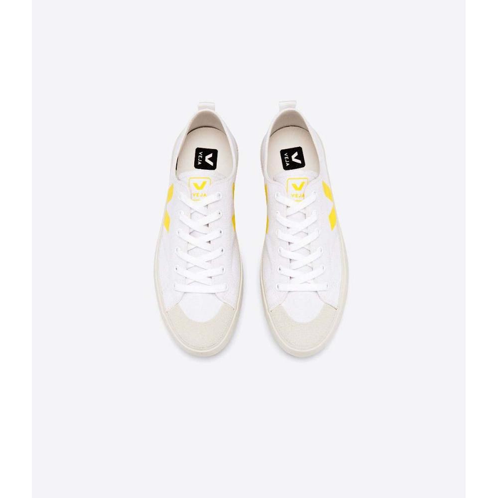 Pantofi Dama Veja NOVA CANVAS White/Yellow | RO 477RVD